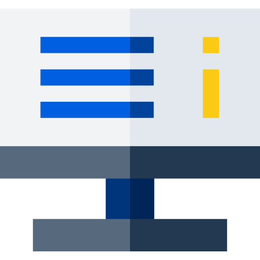 bildschirm Basic Straight Flat icon
