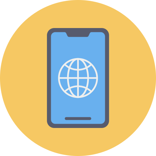 Mobile phone Dinosoft Circular icon