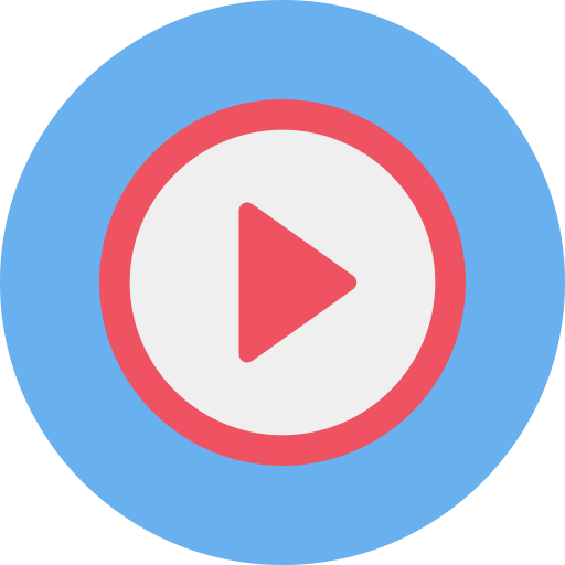 Play button Dinosoft Circular icon
