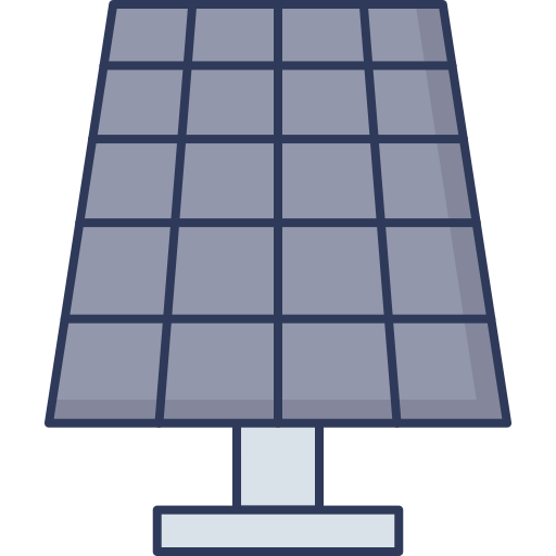 Solar panel Dinosoft Lineal Color icon