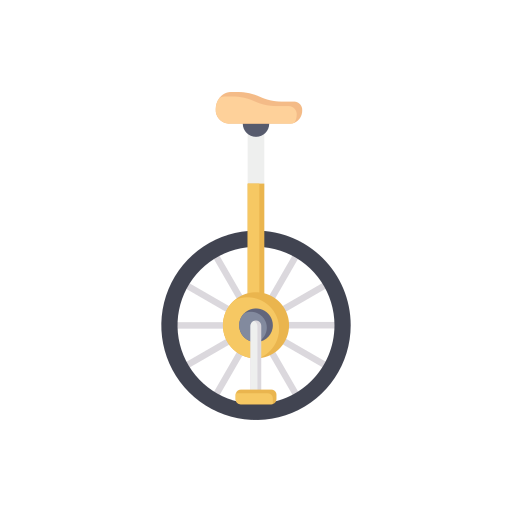Unicycle Dinosoft Flat icon