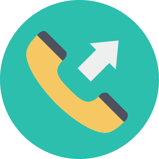 Outgoing call Dinosoft Circular icon