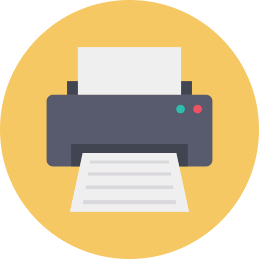 Printer Dinosoft Circular icon