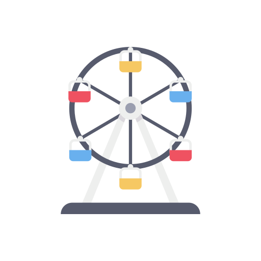 riesenrad Dinosoft Flat icon