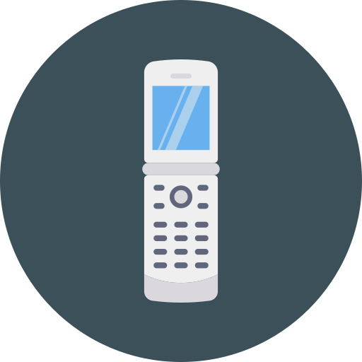 Old phone Dinosoft Circular icon