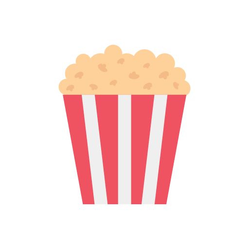popcorn Dinosoft Flat ikona