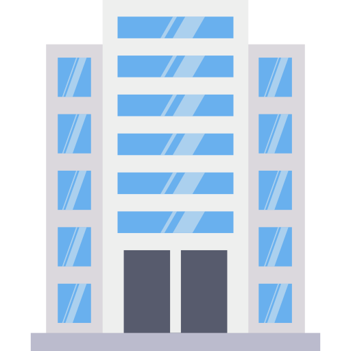 Office building Dinosoft Flat icon