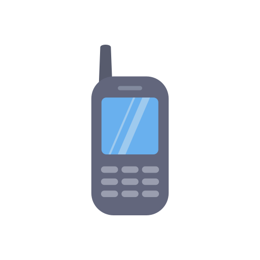 古い電話 Dinosoft Flat icon