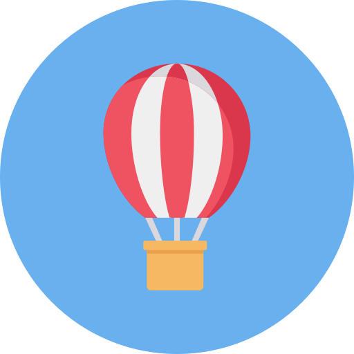 Air balloon Dinosoft Circular icon