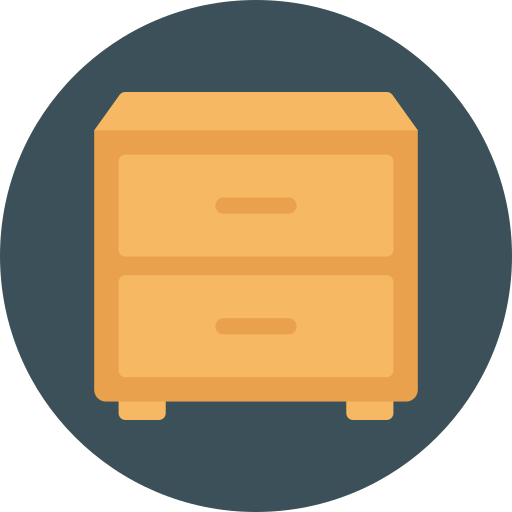 Filing cabinet Dinosoft Circular icon