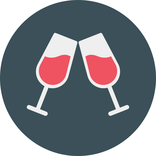 와인 잔 Dinosoft Circular icon