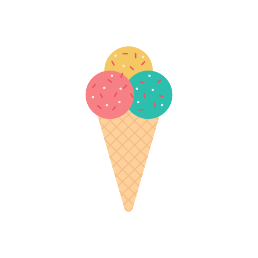 cucurucho de helado Dinosoft Flat icono