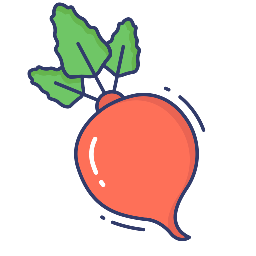 Radish Dinosoft Lineal Color icon