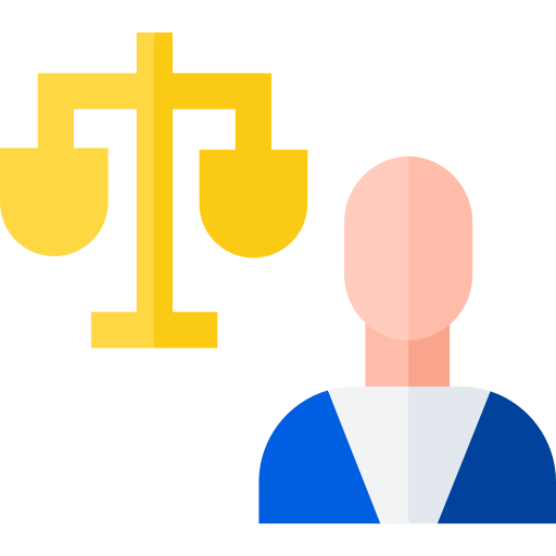 departamento legal Basic Straight Flat icono