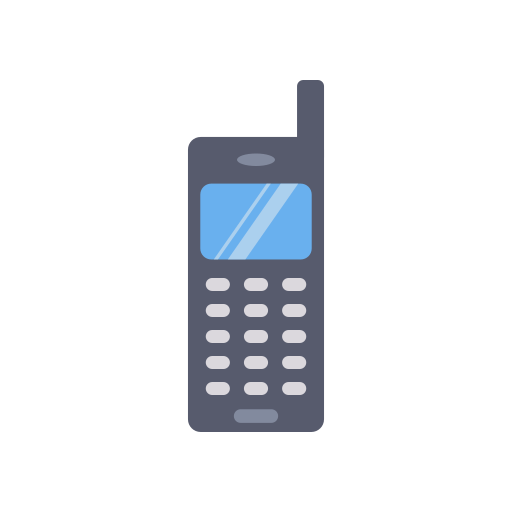 stary telefon Dinosoft Flat ikona
