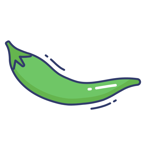 pimenta verde Dinosoft Lineal Color Ícone