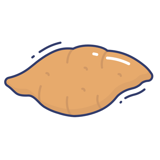 Sweet potato Dinosoft Lineal Color icon