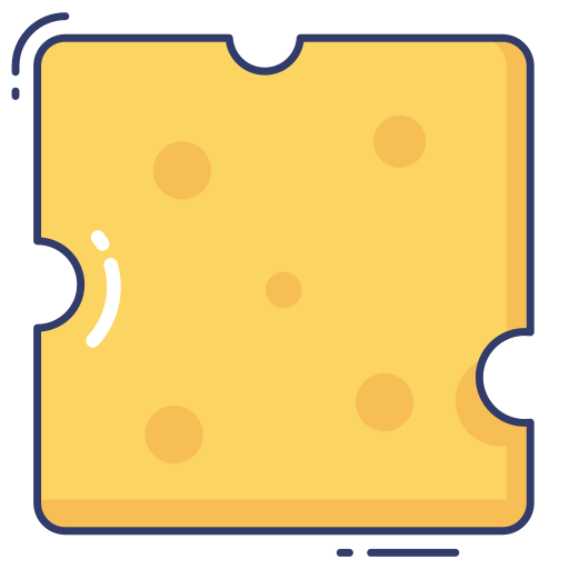 Cheese Dinosoft Lineal Color icon