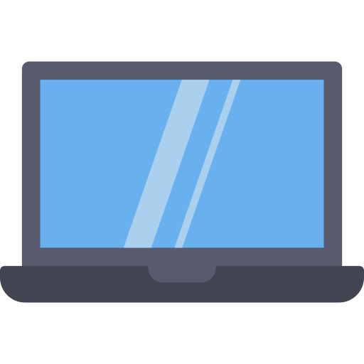 Laptop screen Dinosoft Flat icon