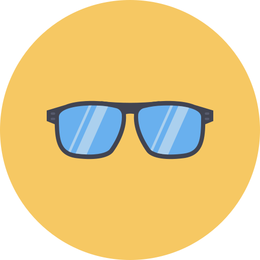 Eye glasses Dinosoft Circular icon
