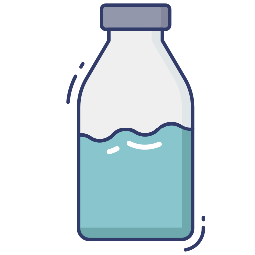 butelka mleka Dinosoft Lineal Color ikona