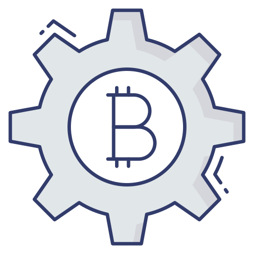 bitcoin Dinosoft Lineal Color icon