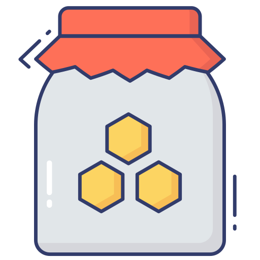 Honey jar Dinosoft Lineal Color icon
