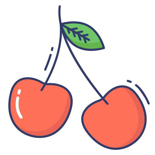 Cherries Dinosoft Lineal Color icon