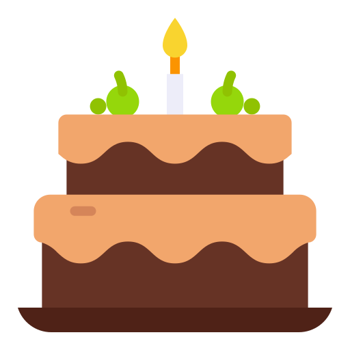 Торт на день рождения Good Ware Flat иконка