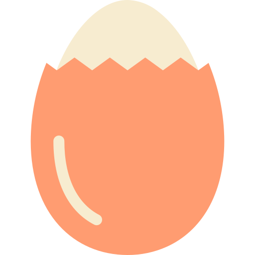 Boiled egg Good Ware Flat icon