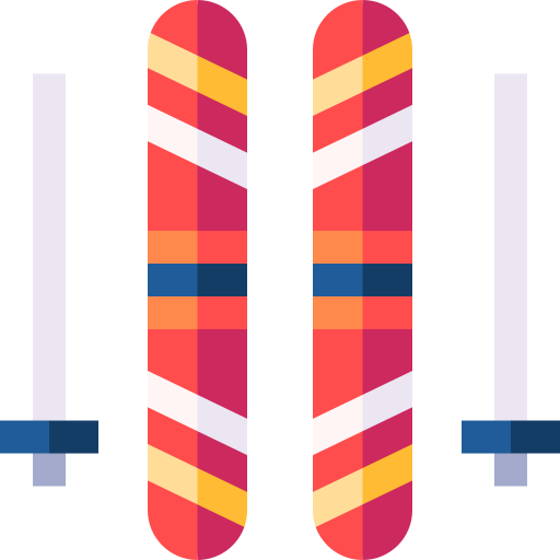 skifahren Basic Straight Flat icon