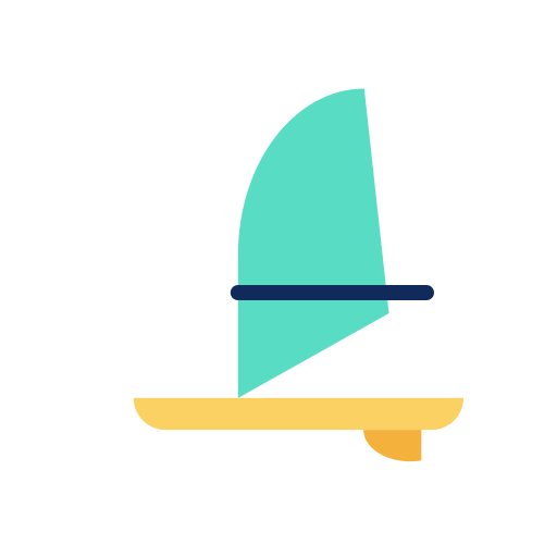 windsurfen Good Ware Flat icon