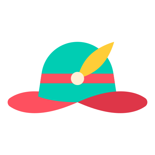 traditionele hoed Good Ware Flat icoon