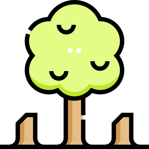 deforestación Detailed Straight Lineal color icono