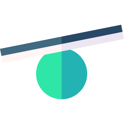 bola de equilíbrio Basic Straight Flat Ícone