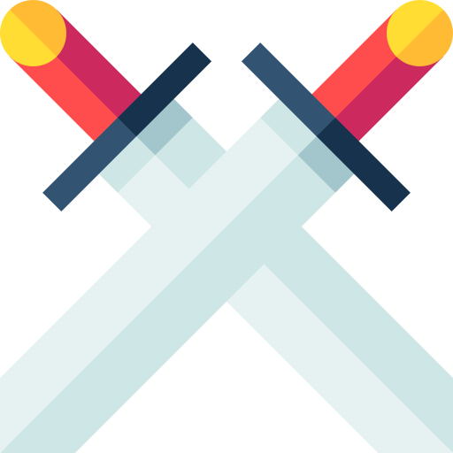 Swords Basic Straight Flat icon