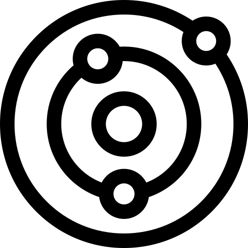 sistema solar Basic Rounded Lineal Ícone