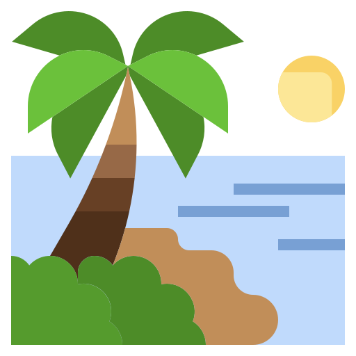 바닷가 Surang Flat icon