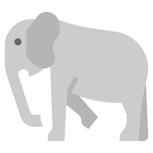 elefante Surang Flat icono