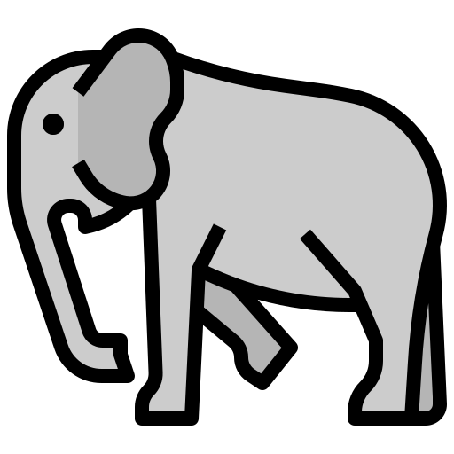 코끼리 Surang Lineal Color icon