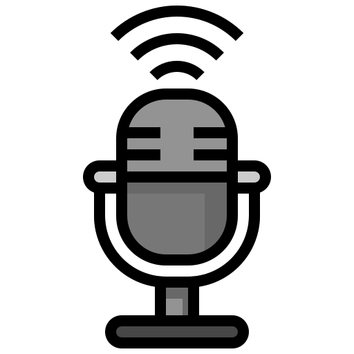 mikrofon Surang Lineal Color ikona