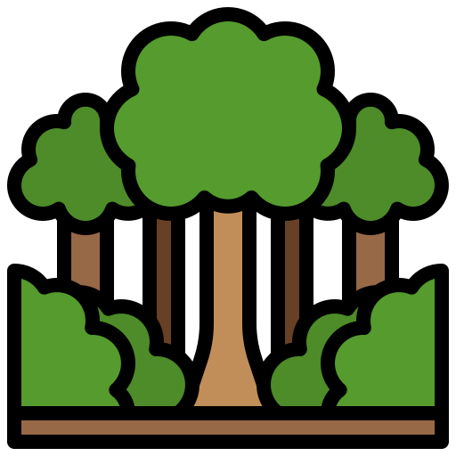 숲 Surang Lineal Color icon