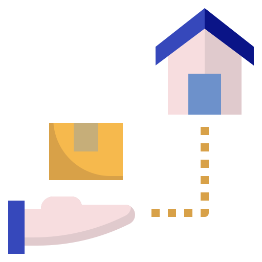 Home delivery Surang Flat icon