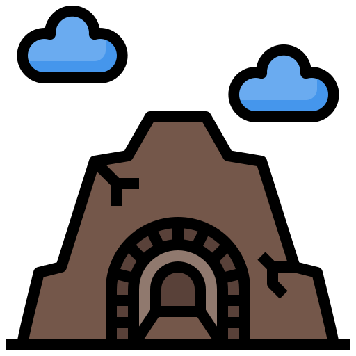 Gold mine Surang Lineal Color icon