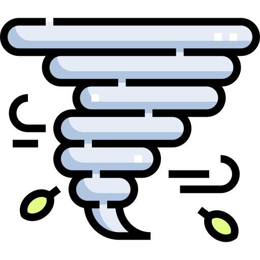 ハリケーン Detailed Straight Lineal color icon