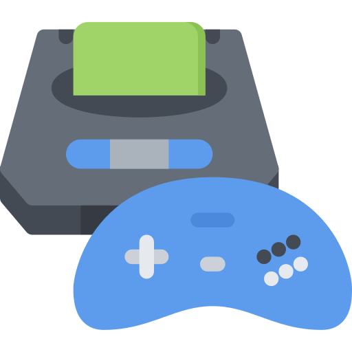 Gamepad Coloring Flat icon