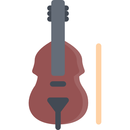 violonchelo Coloring Flat icono