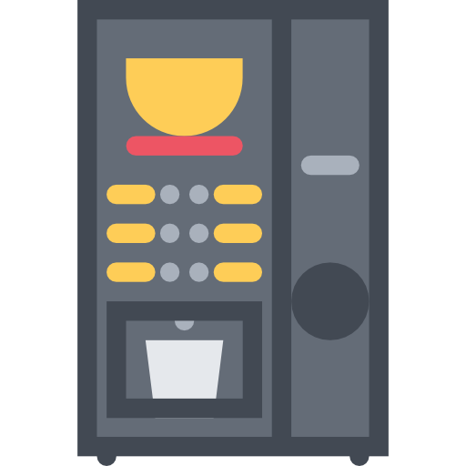 Coffee machine Coloring Flat icon