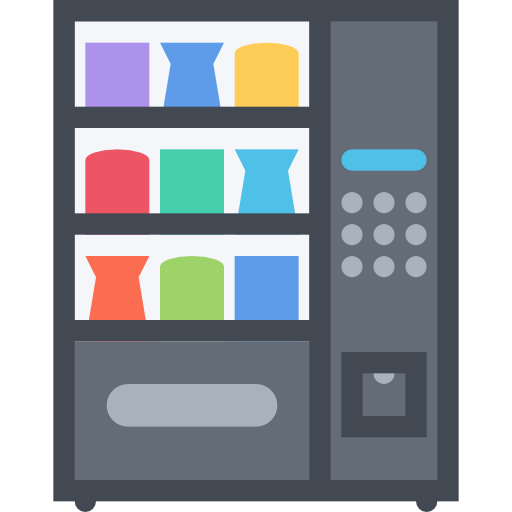 verkaufsautomat Coloring Flat icon