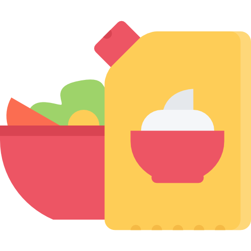 mayonnaise Coloring Flat icon